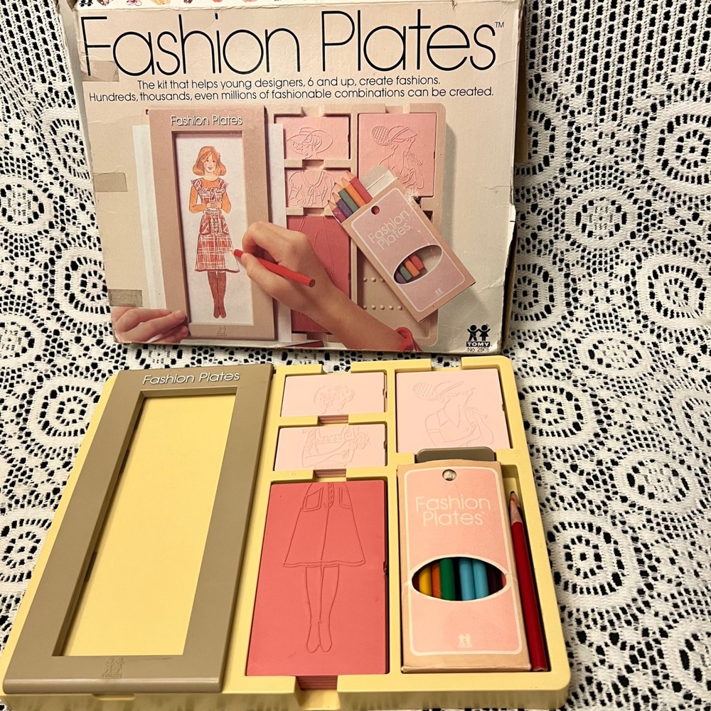 Vintage 1978 Fashion Plates Fashion Art Game Toy in Box | *SEE NOTE